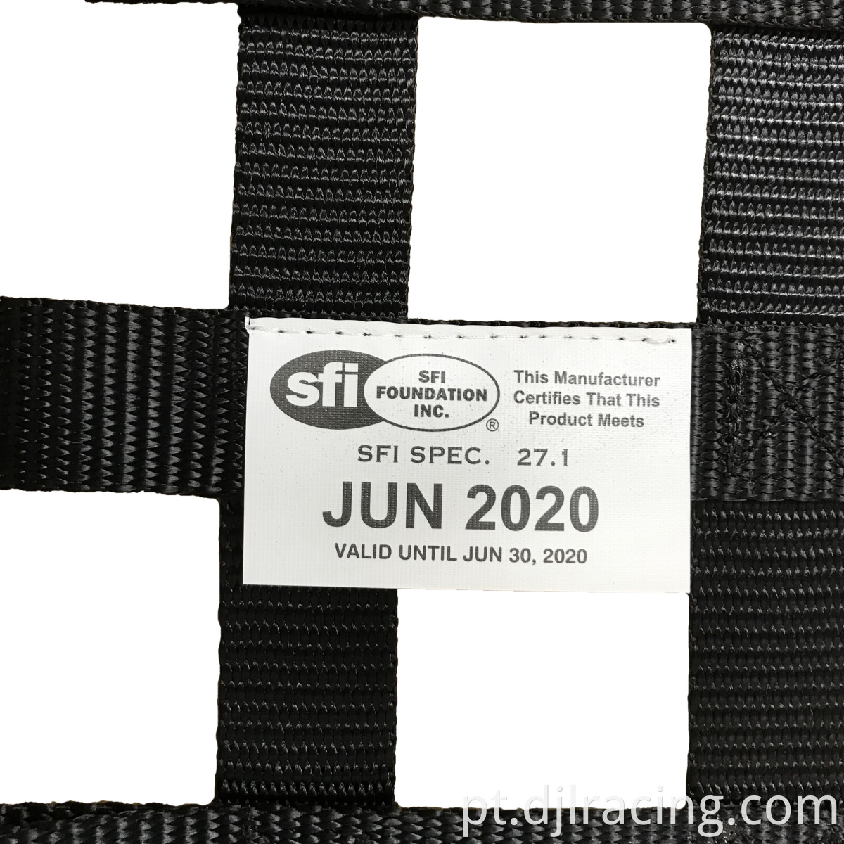 2020 Hot Sale SFI 27.1 Certificada Rede de Janelas de Carro Ribbon Ribbon, rede de janelas de corrida